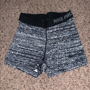 Nike pro spandex shorts